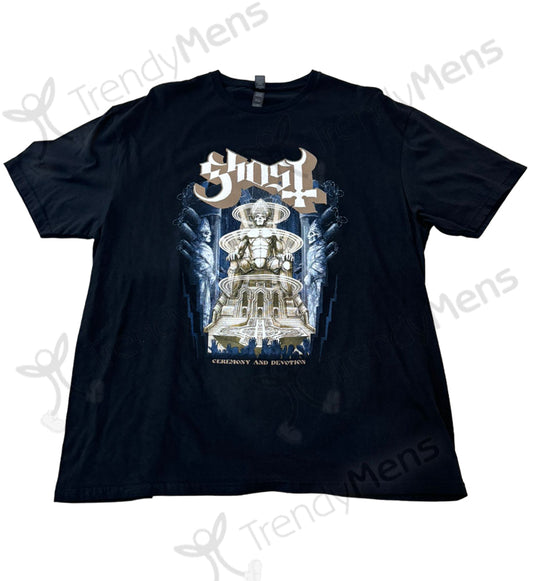 Ghost Ceremony & Devotion T-Shirt in Black