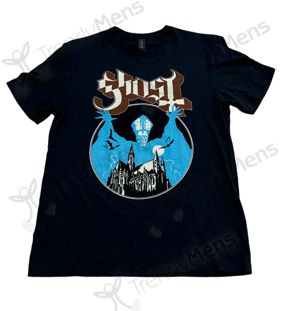 Ghost Opus Print T-Shirt Black