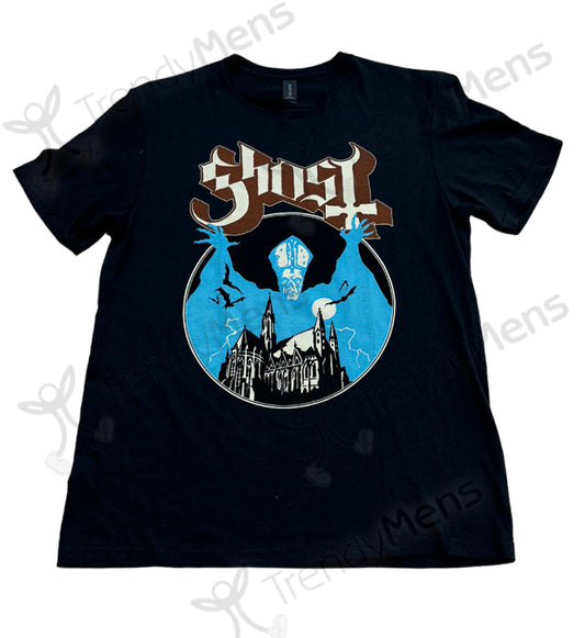 Ghost Opus Print T-Shirt Black