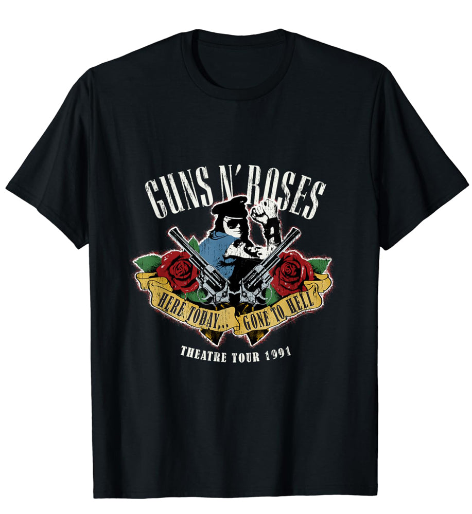 Guns N Roses - Here Today Gone To Hell Men's T-Shirt