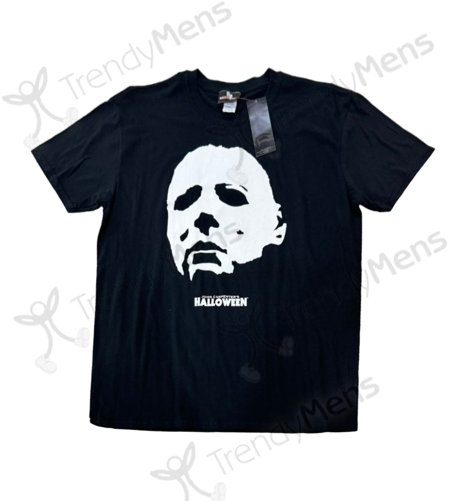 Halloween John Carpenters Portrait Men's T-Shirt - Black