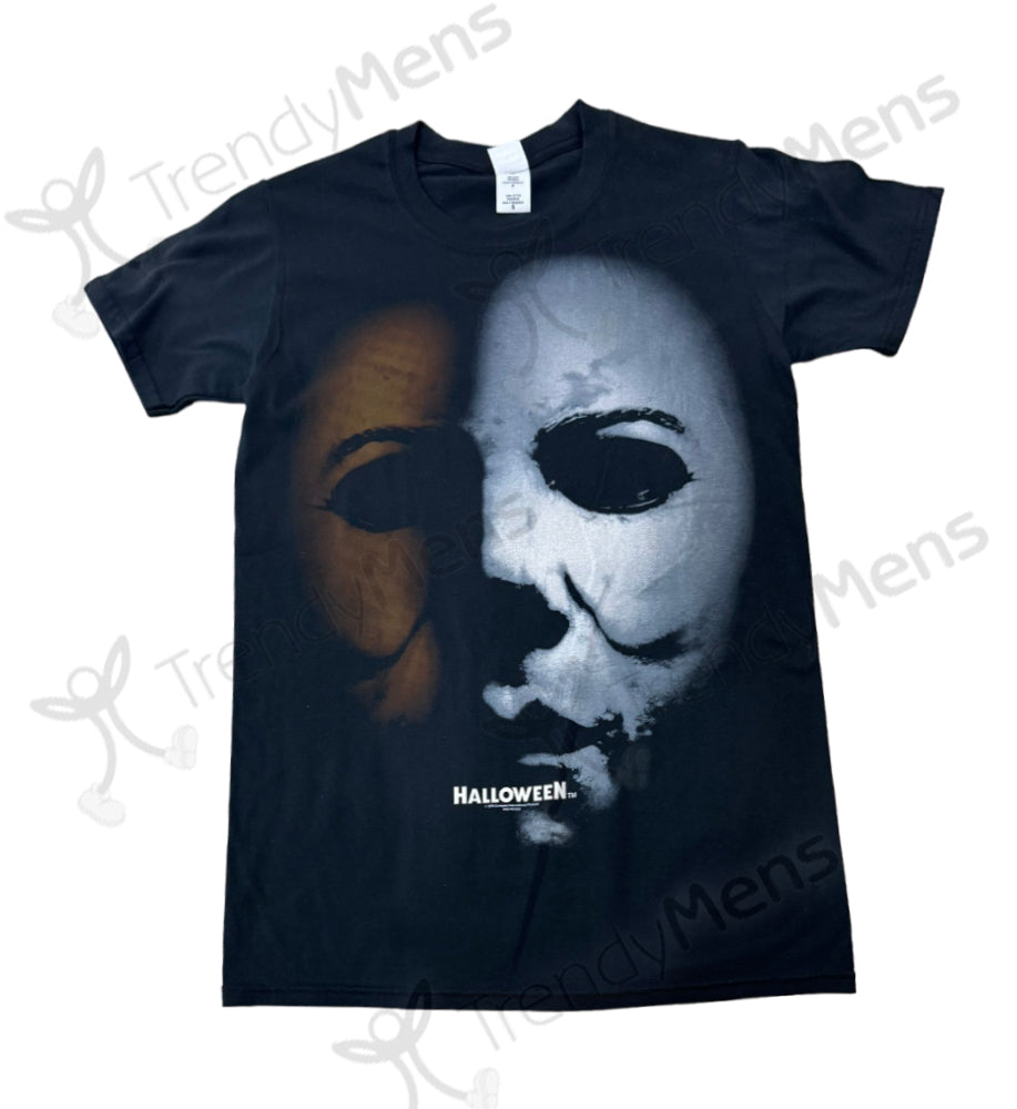 Halloween Mask Jumbo Men's T-Shirt - Black