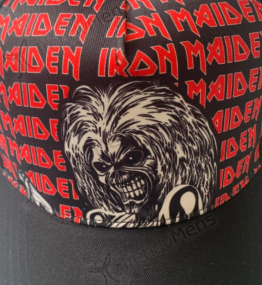 Buy Iron Maiden Eddie Logo Repeat Baseball Cap Online