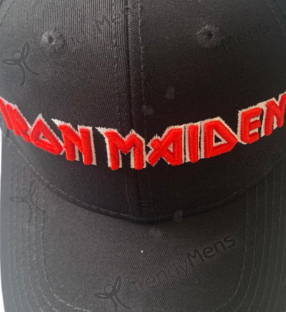 Buy Iron Maiden Logo 3D Embroidered Baseball Cap Online