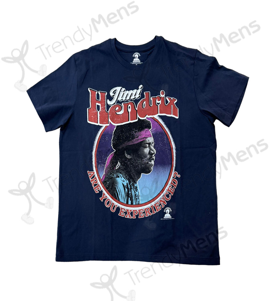 Jimi Hendrix Are You Experienced T-Shirt - Navy Blue