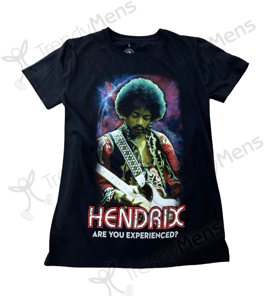 Jimi Hendrix Cosmic Classic Rock T-Shirt in Black