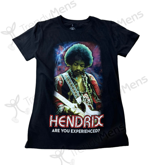 Jimi Hendrix Cosmic Classic Rock T-Shirt in Black
