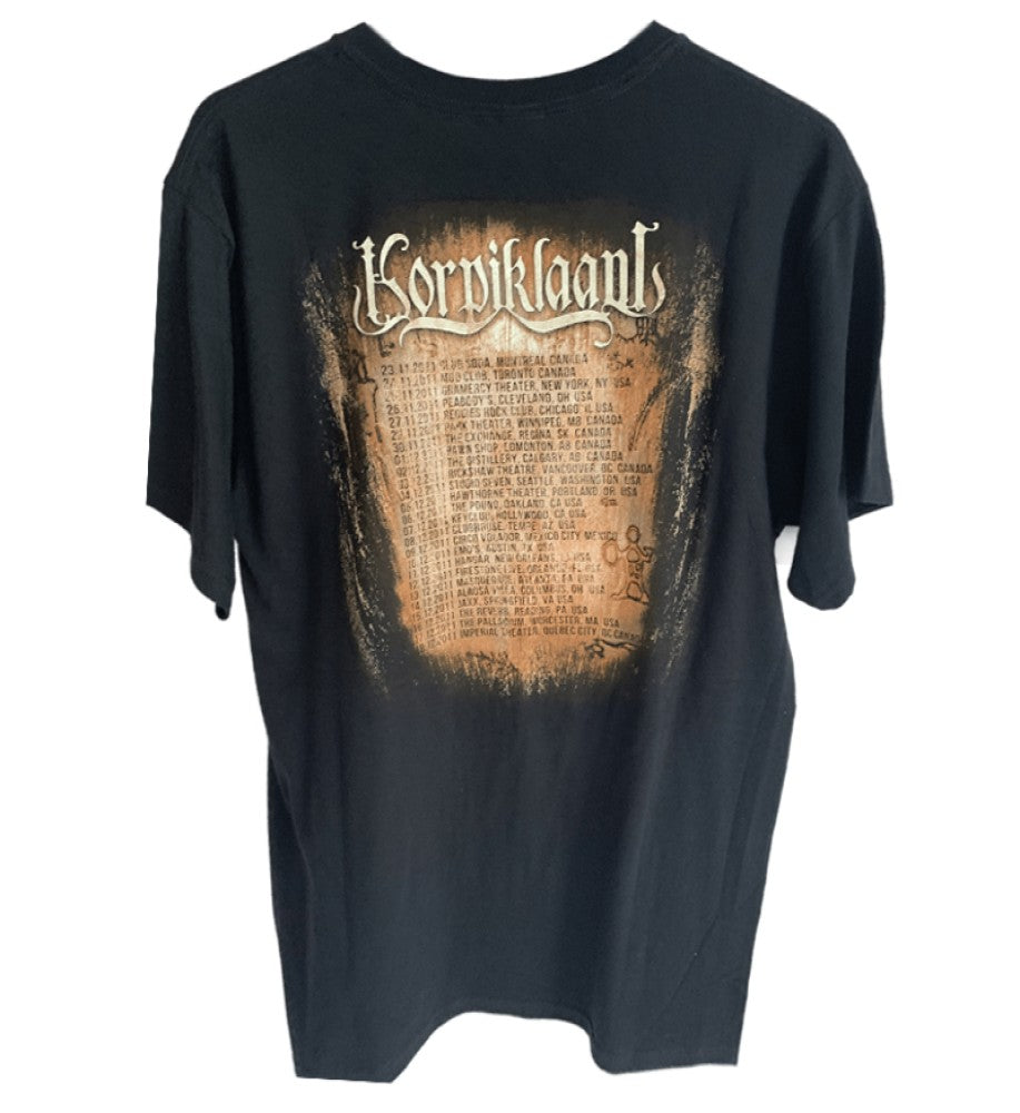 Korpiklaani - North American Tour 2011 Printed Men's T-Shirt Black