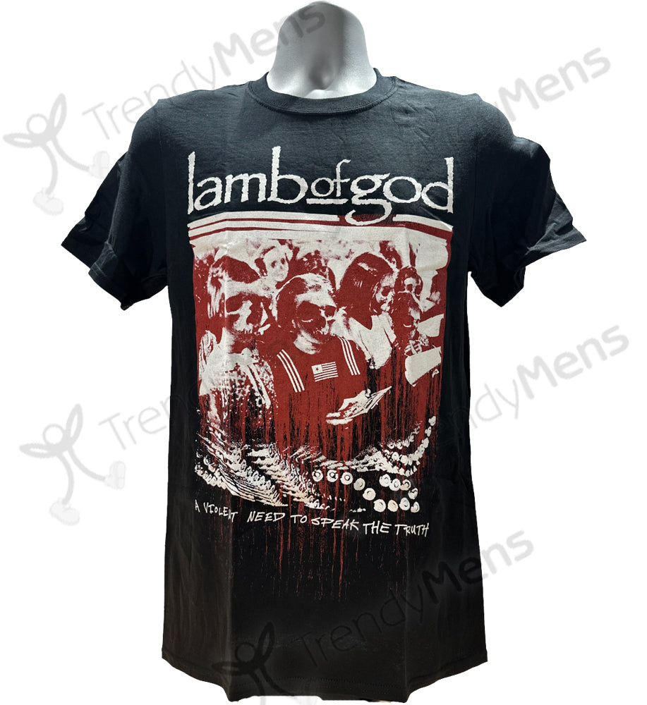 Lamb of God Men's Short Sleeve T-Shirt Printed Enough is Enough
