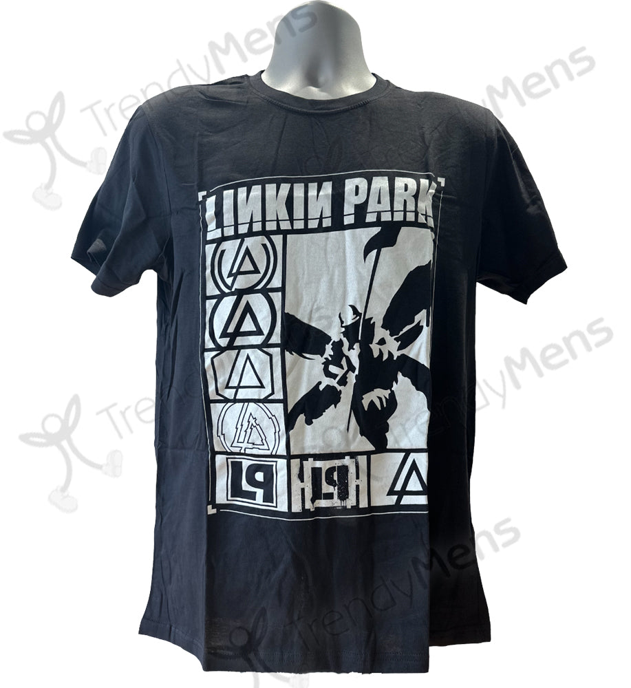 Linkin Park Logos Rectangle Men's T-Shirt - Black