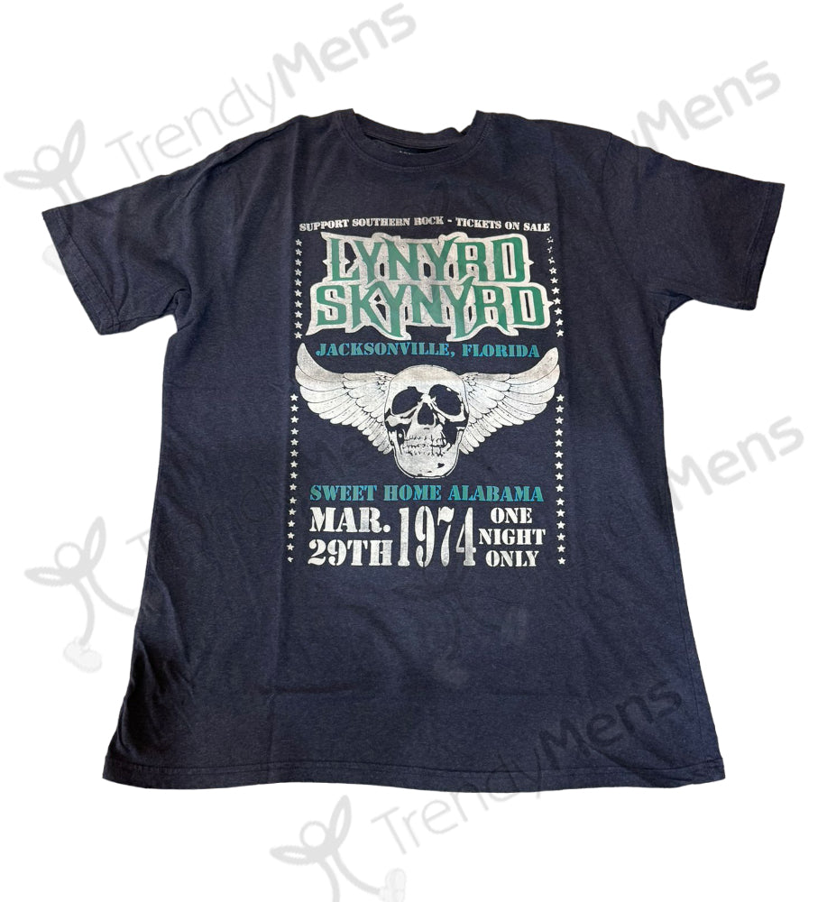 Lynyrd Skynyrd Winged Skull T-Shirt Black