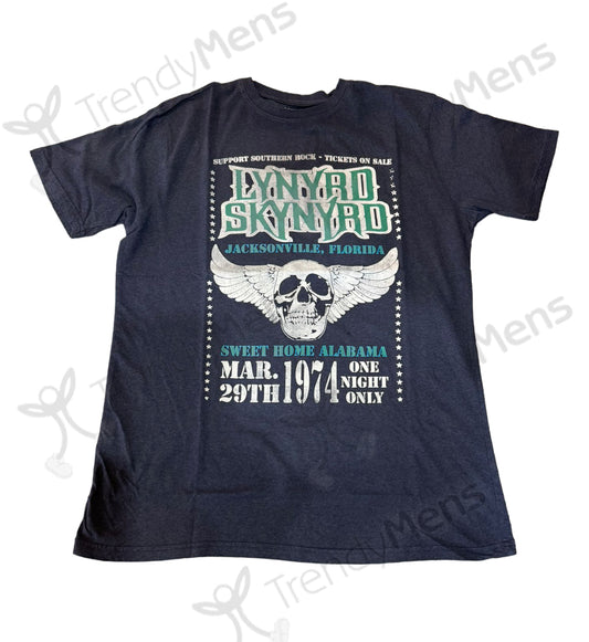Lynyrd Skynyrd Winged Skull T-Shirt Black