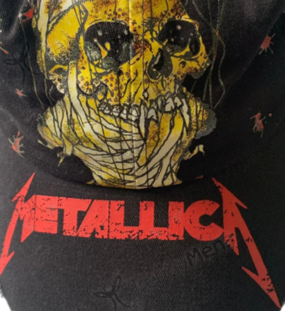 Buy Metallica Skull One-Distressed Trucker Cap Online