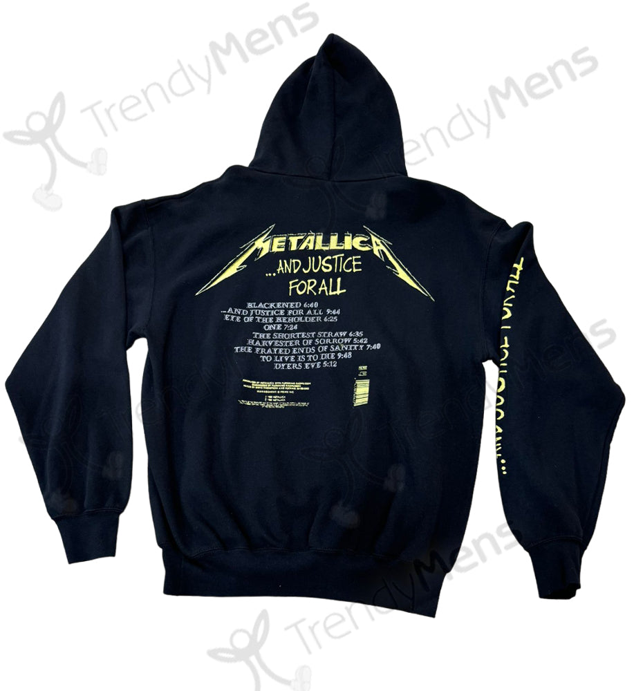 Metallica And Justice for All Tracks Pullover Hoodie