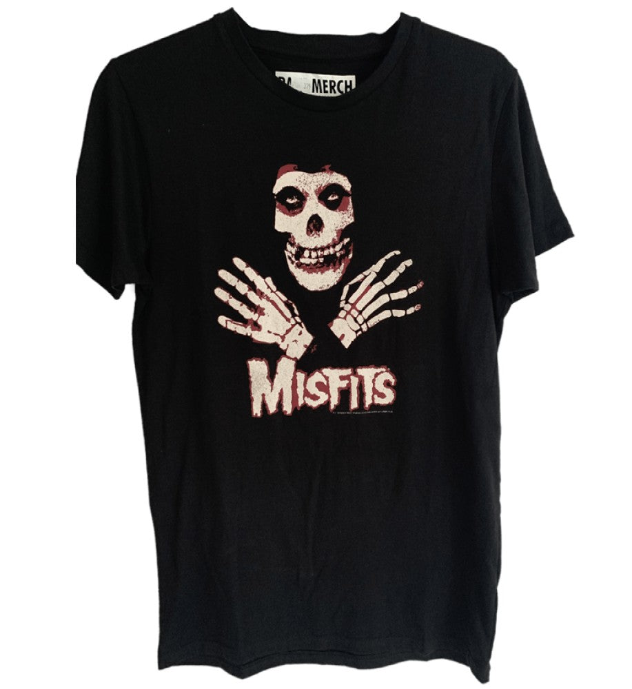 Misfits - Skull Crossed Hands Printed Men's T-Shirt
