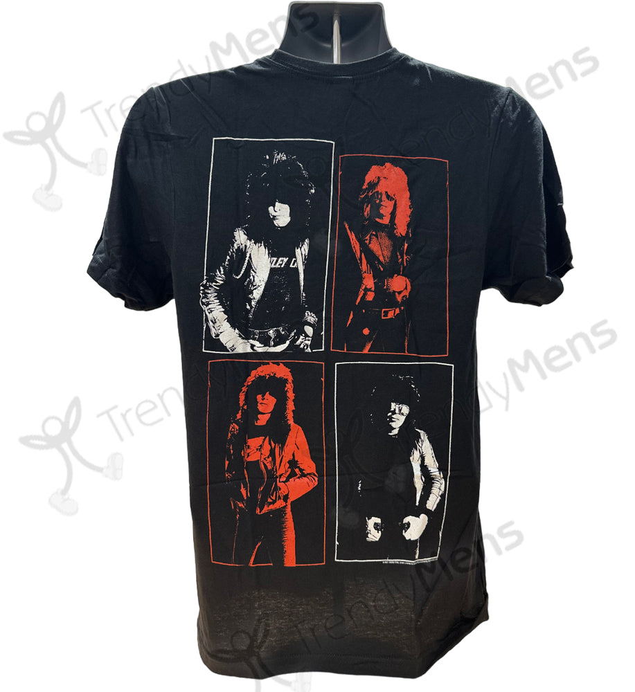 Motley Crue - 40 Years Graphic Both Sides Print Men's T-Shirt - Black