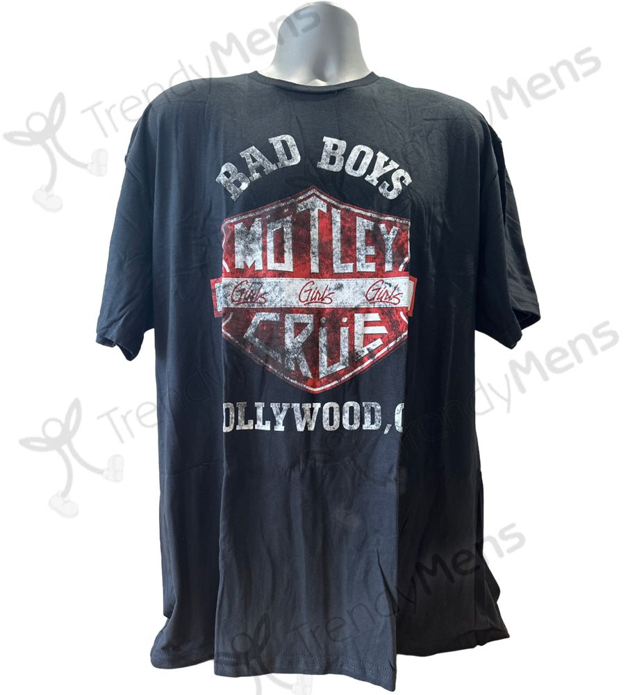 Motley Crue - Mens T-Shirt Front Print - Black