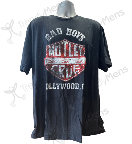 Motley Crue - Mens T-Shirt Front Print - Black
