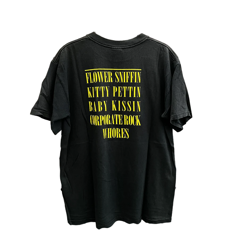 Nirvana Back Side Print Men's T-Shirt - Black