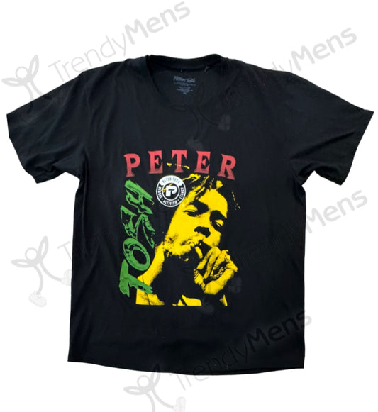 Peter Tosh Smokin' T-Shirt - Black
