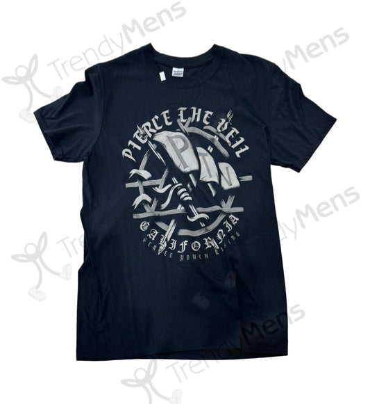 Pierce The Veil California Street Youth Rising T-Shirt in Black