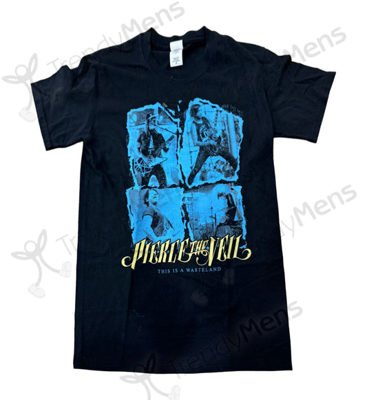 Pierce The Veil - This Is A Wasteland  T-Shirt - Black