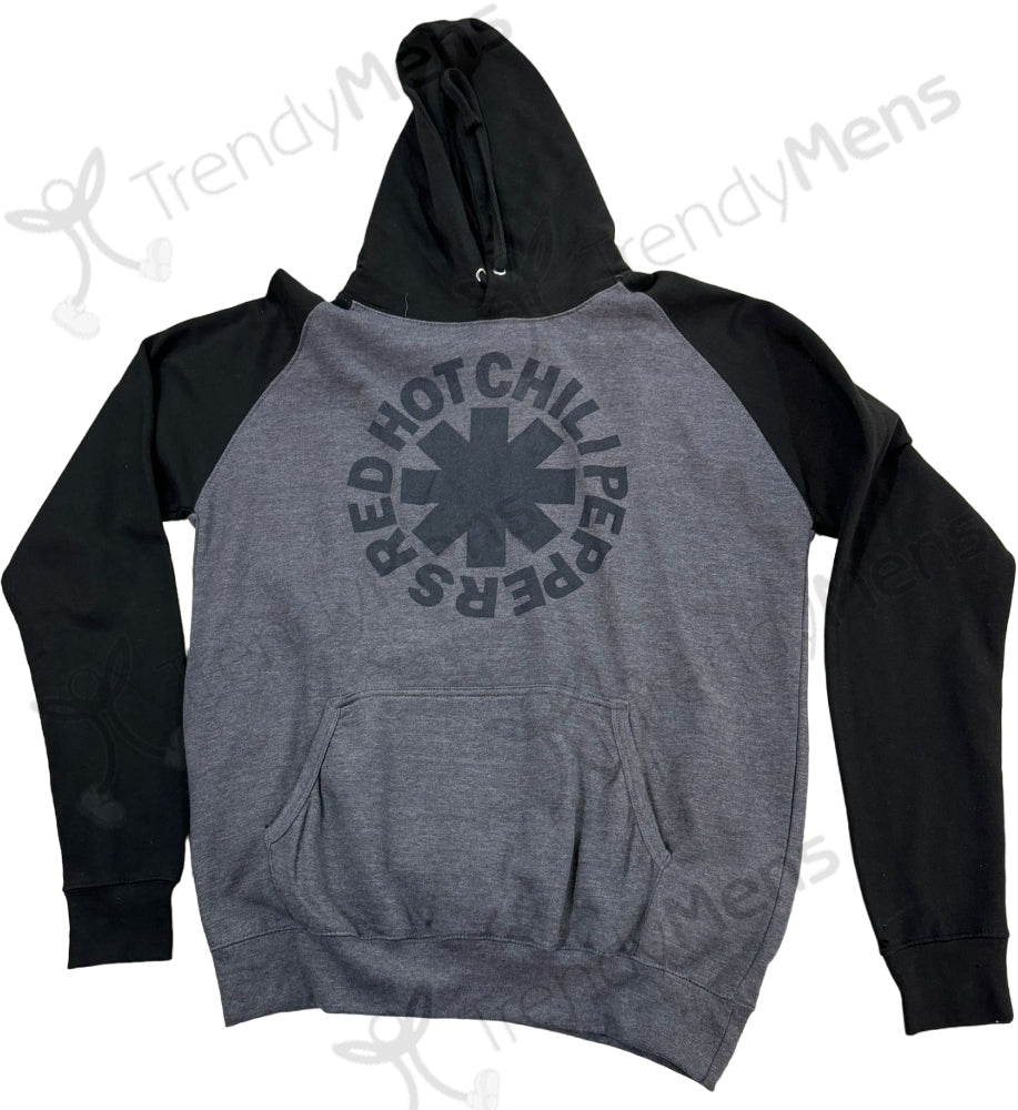 Red Hot Chili Peppers - Black Asterisk Pullover Hoodie - Charcoal Grey