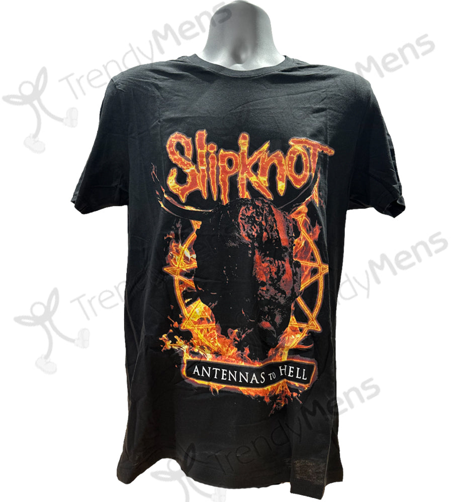 Bravado Maglietta Uomo Slipknot – Antennas To Hell – T-Shirt In Cotone Organico, Manica Corta, Colore Nero, Taglia Small