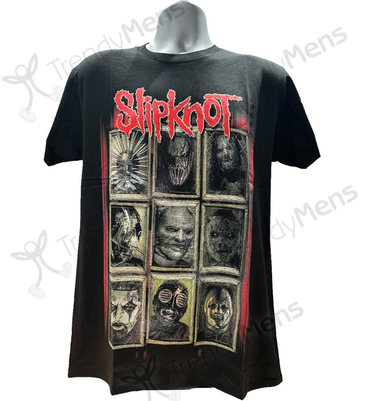 Slipknot New Masks Men's T-Shirt Front