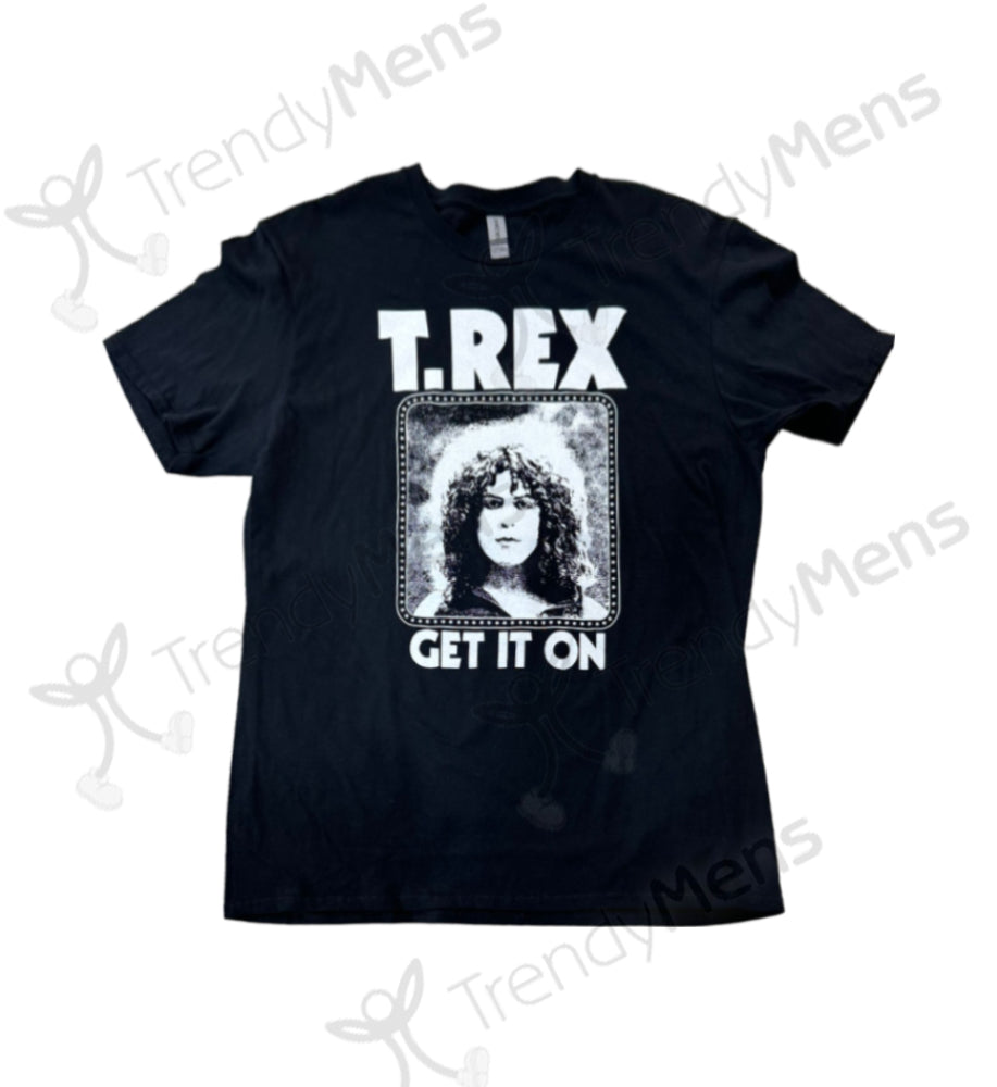 T Rex Get It On Men's T-Shirt - Black