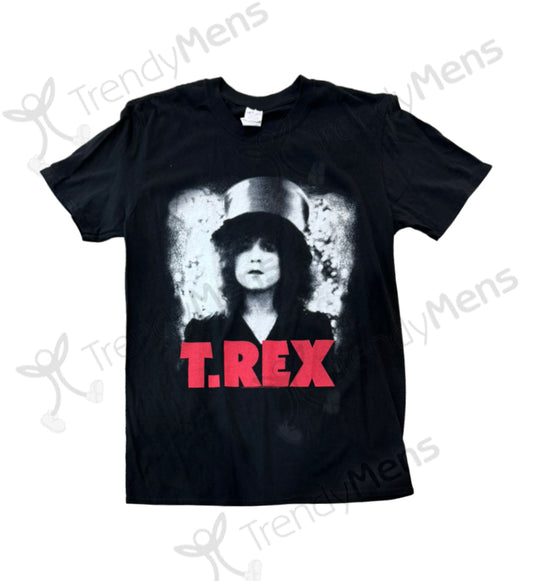 T Rex Slider Print Men's T-Shirt - Black