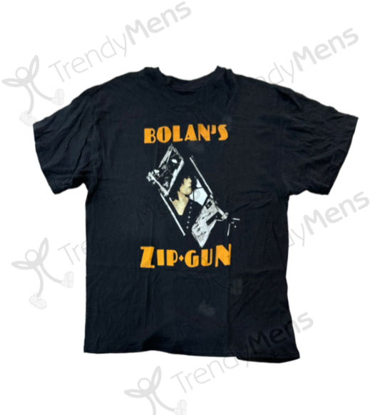 T Rex Zip Gun Men's T-Shirt - Black