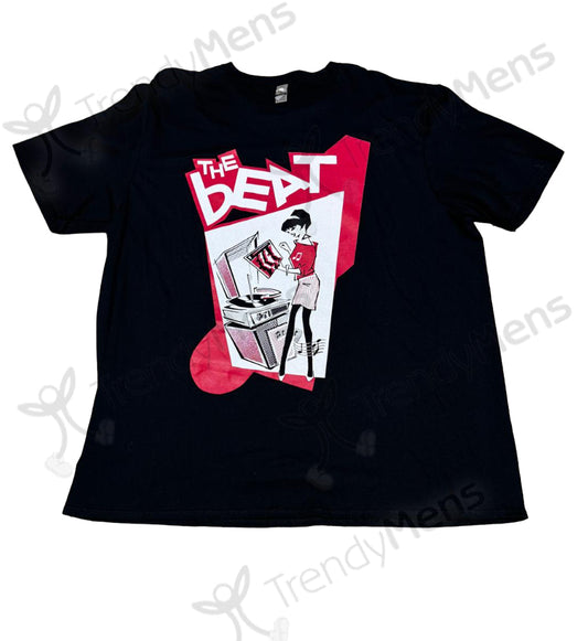 The Beat - The Record Player Girl Graphic Print T-Shirt