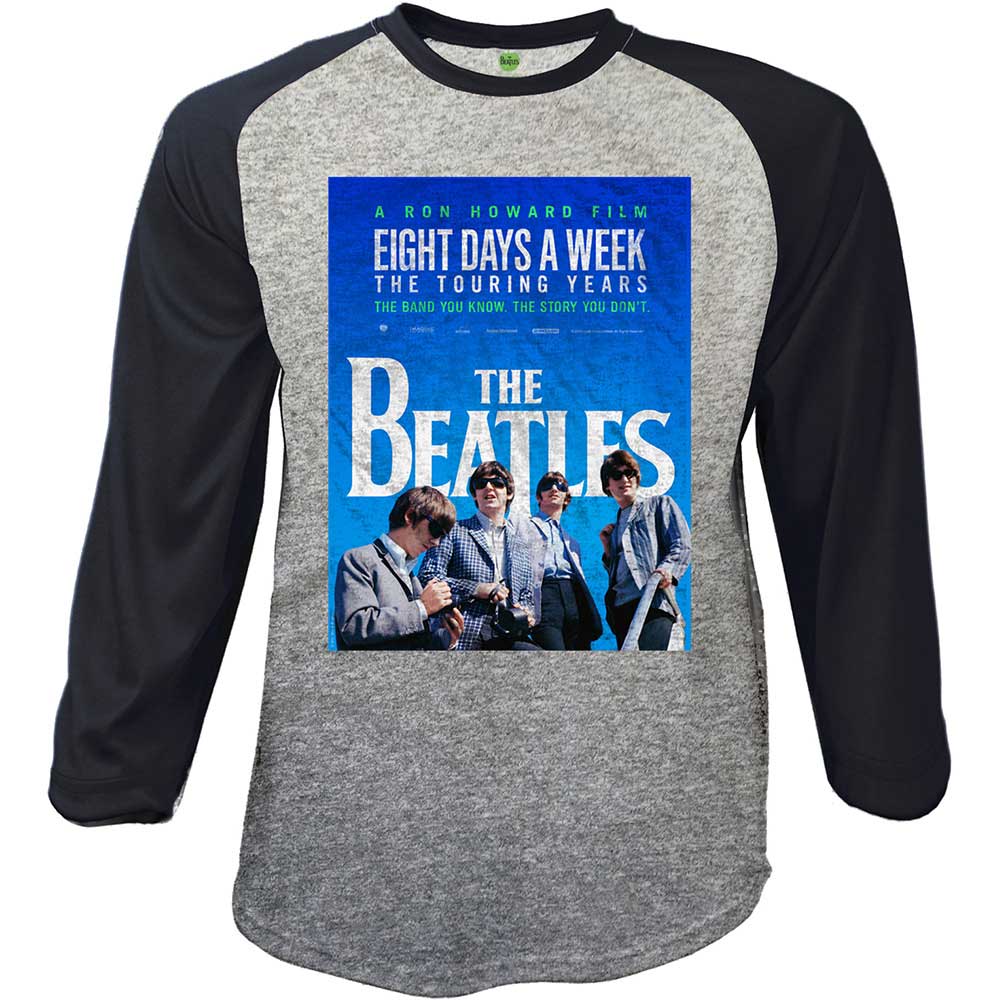 The Beatles Days A Week Movie Poster Raglan Men's T-Shirt