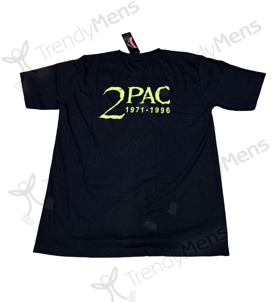 TUPAC In Memory of Tupac T-Shirt Black