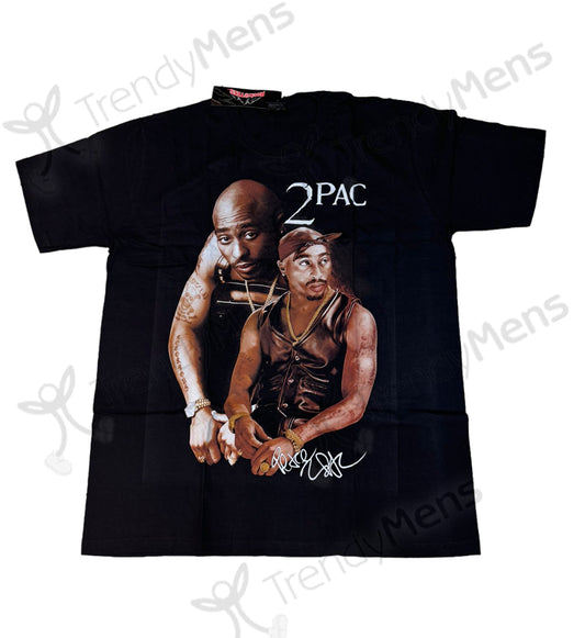 TUPAC - New Vintage Band T-Shirt - Black