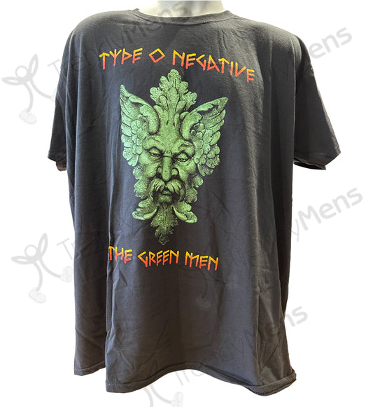 Type O Negative - The Green Men Graphic Print T-Shirt Black