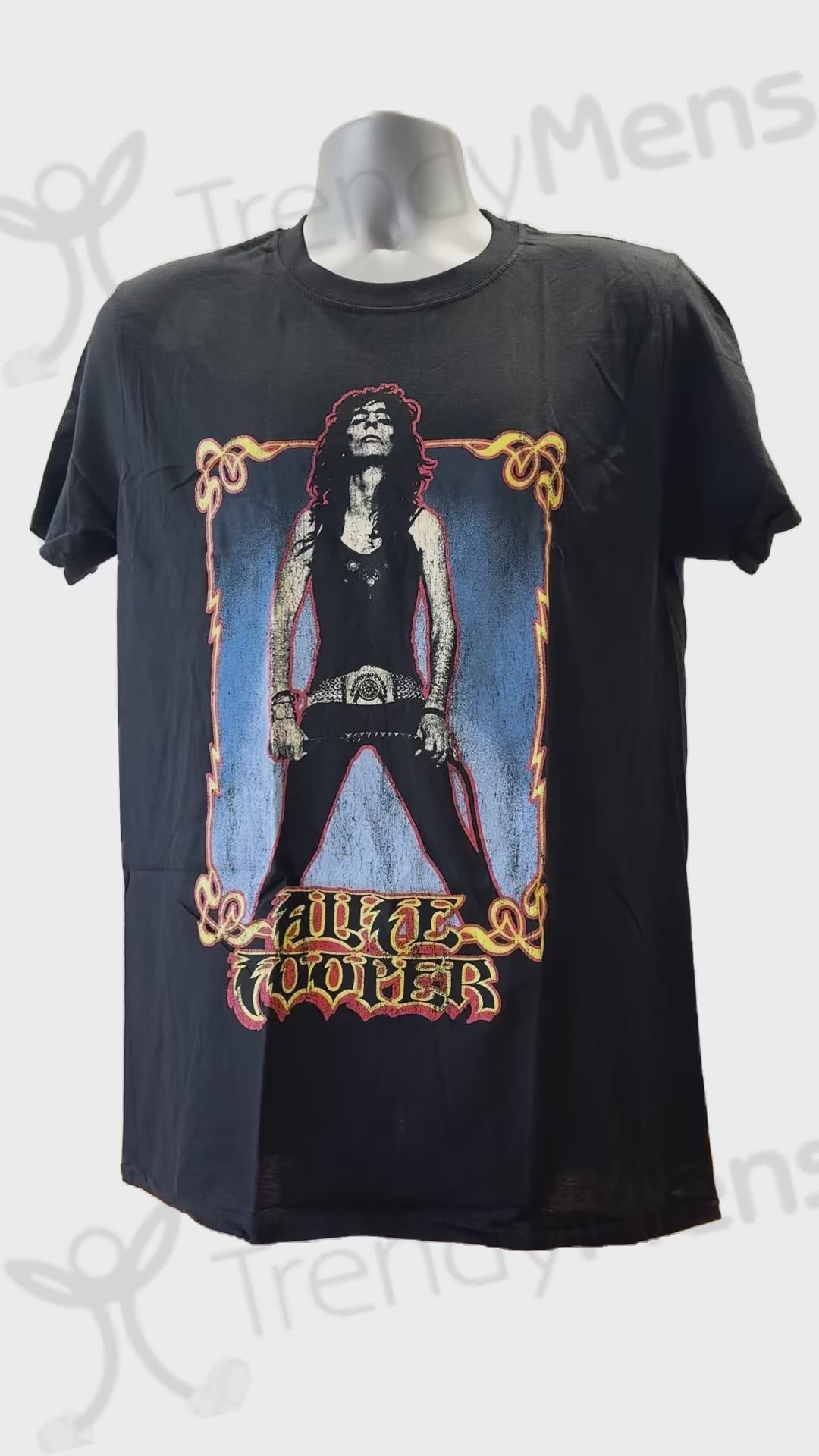 Buy Alice Cooper Vintage Whip Print T-Shirt