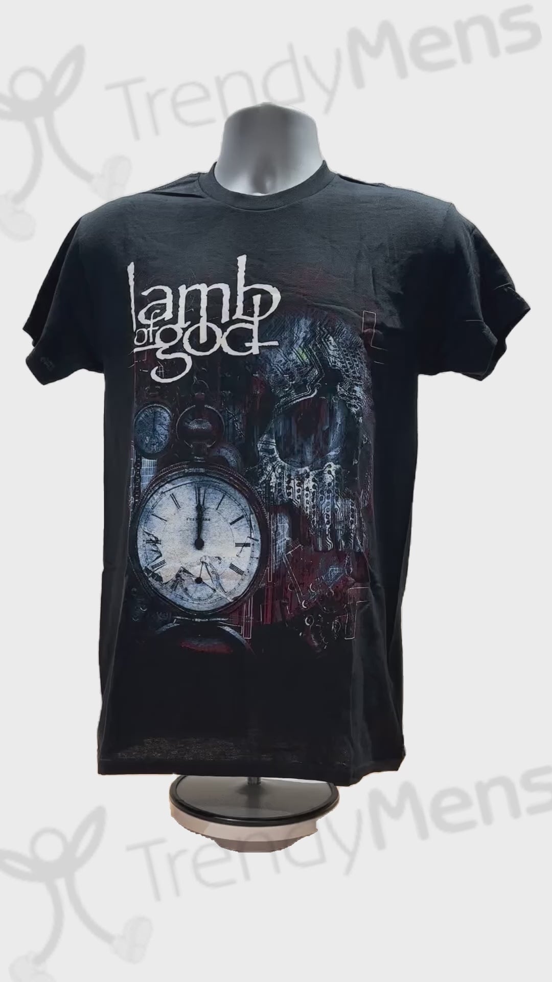 Buy Lamb of God Circuitry Skull Recolour  T-Shirt Online