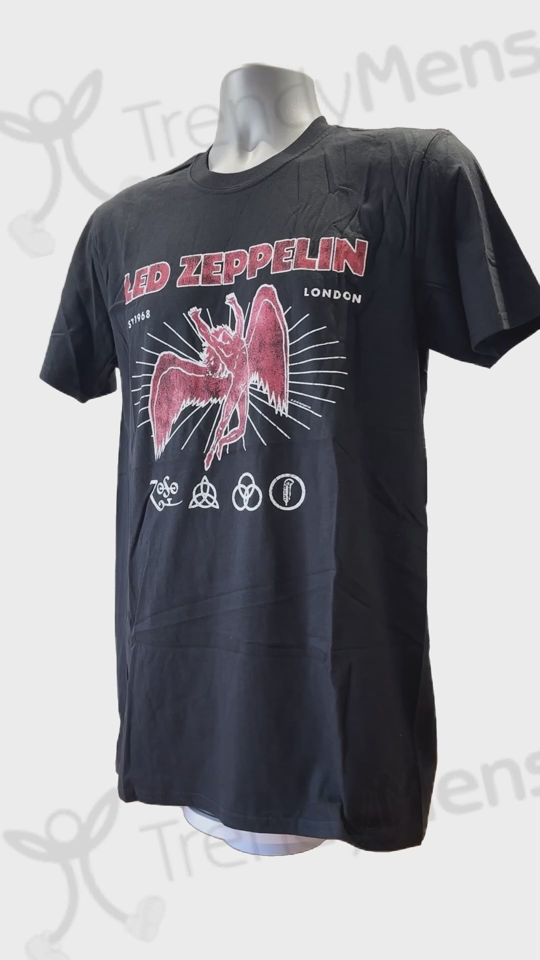 Buy Led Zeppelin 50th Anniversary Print Men's Tee Online