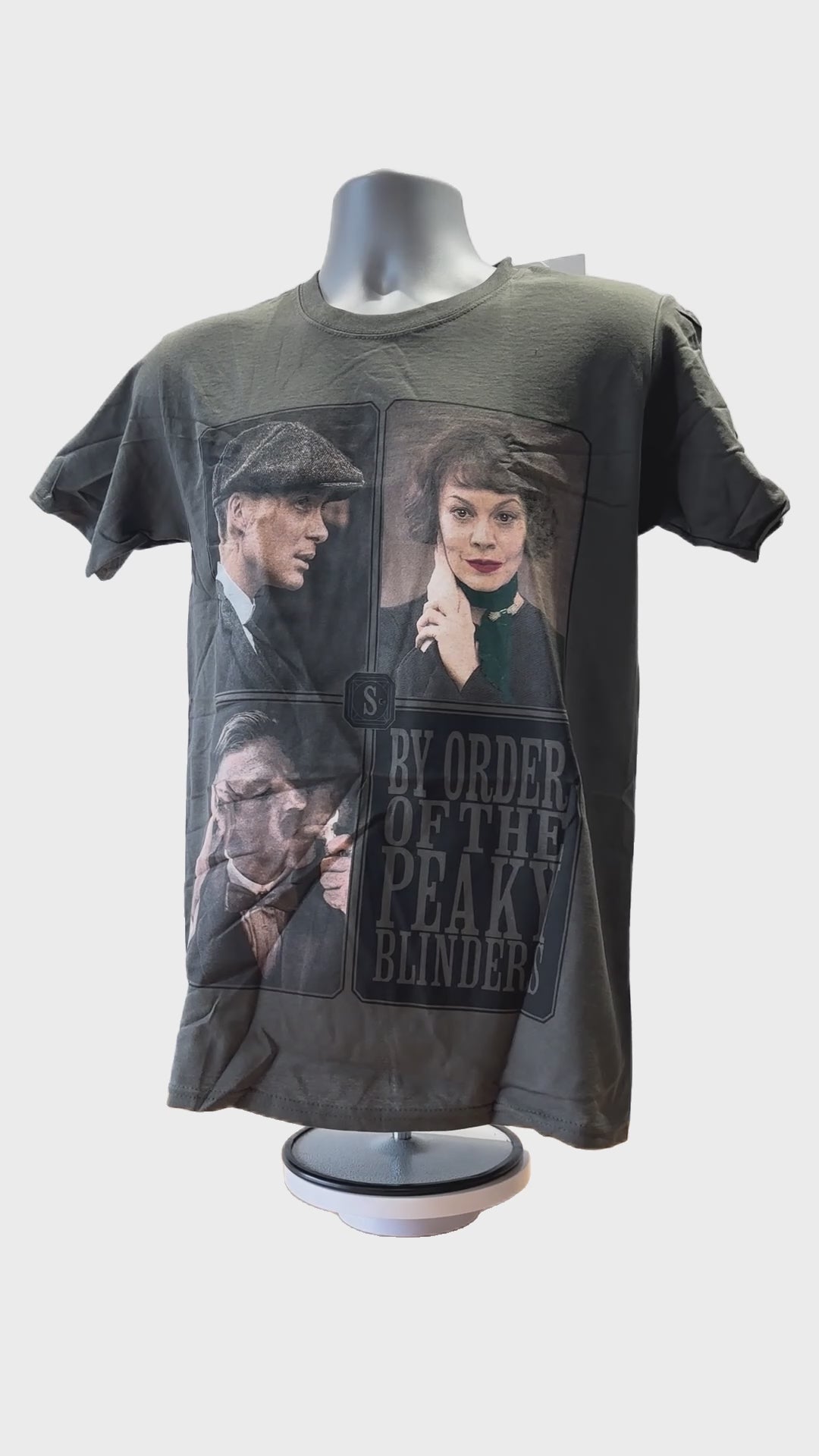 Buy Peaky Blinders Portraits Grid Men's T-Shirt Grey Online