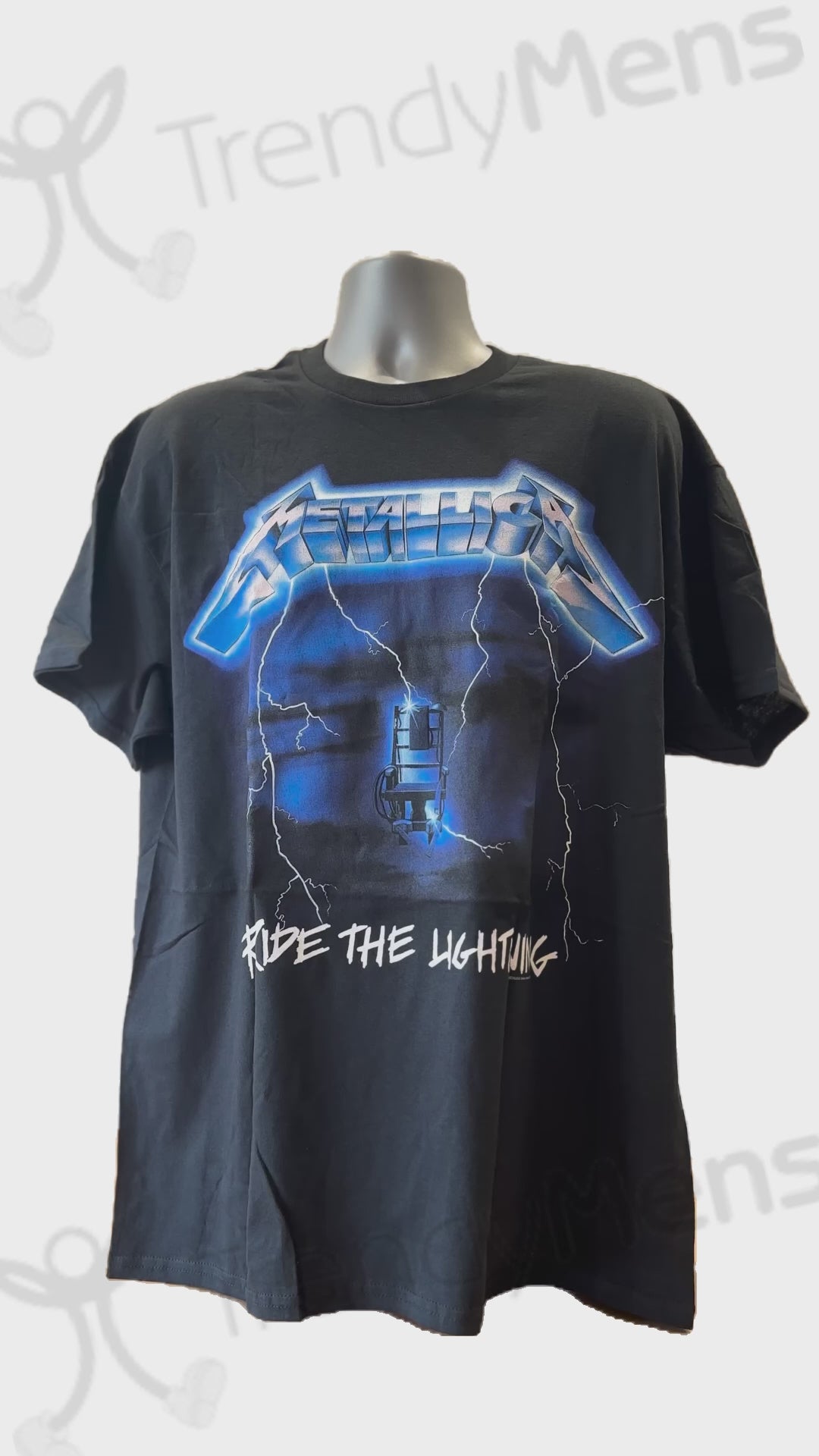 Buy Metallica T-Shirt Ride The Lightning Tracks Print Online