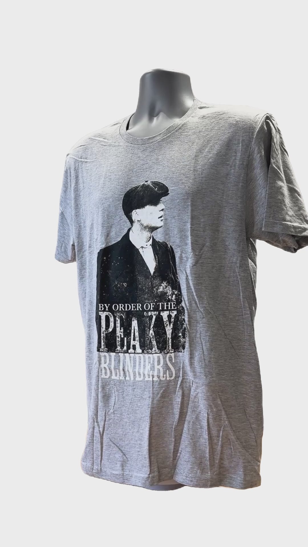 Buy Peaky Blinders - Grey Character Vintage Portrait Men's Tee Online