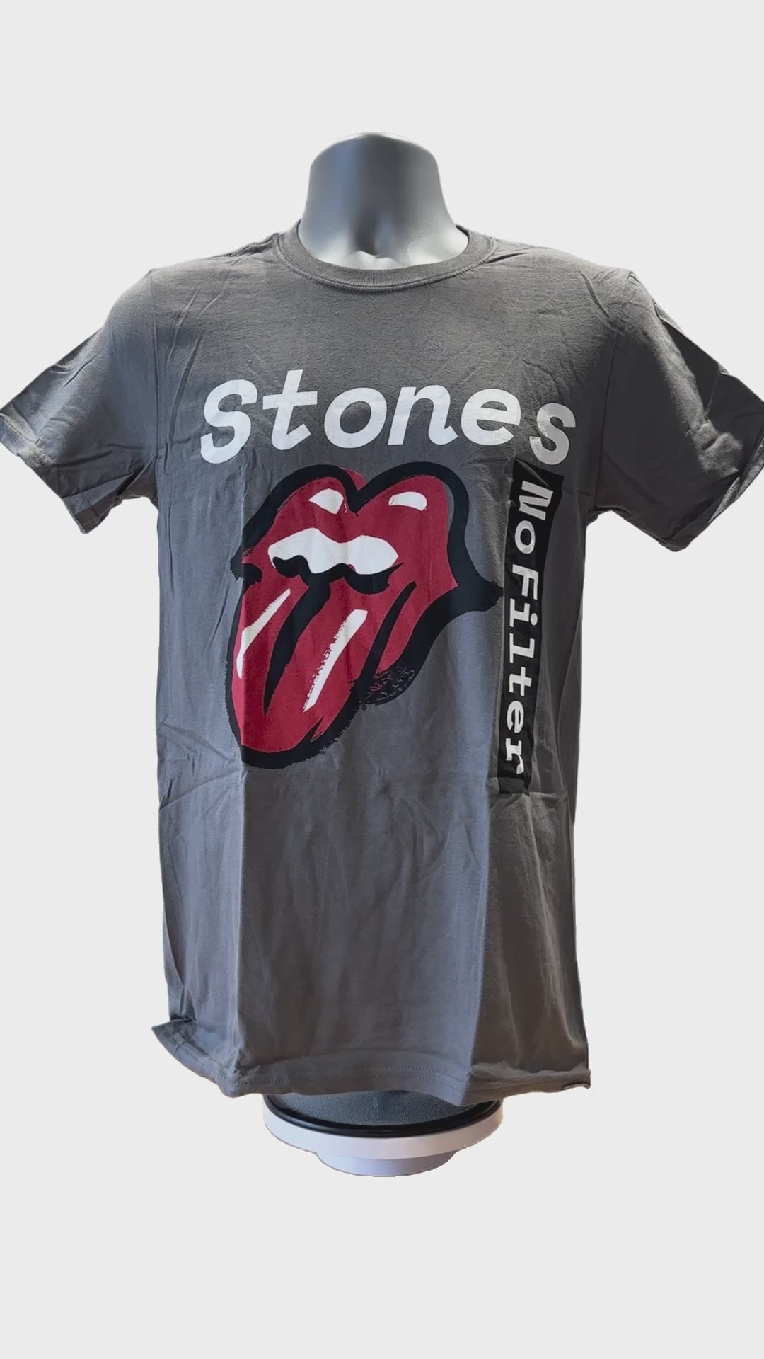 Buy The Rolling Stones No Filter Text Men's Tee Online