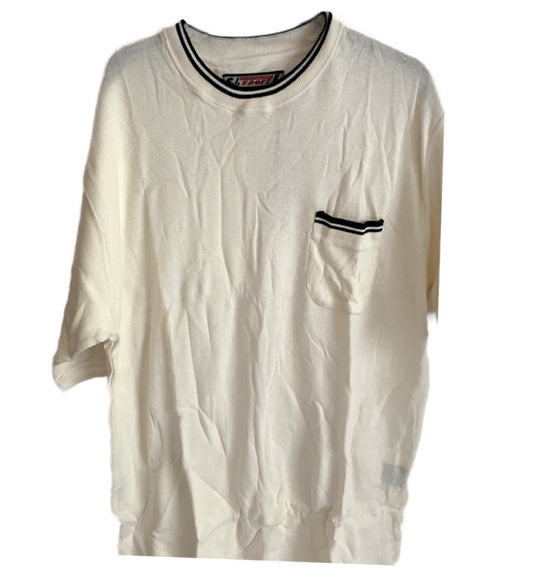 Cream Colour Plain Mens T-Shirt