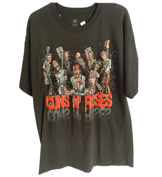 Guns N Roses - North America Tour 2011 Print Men's T-Shirt - Black