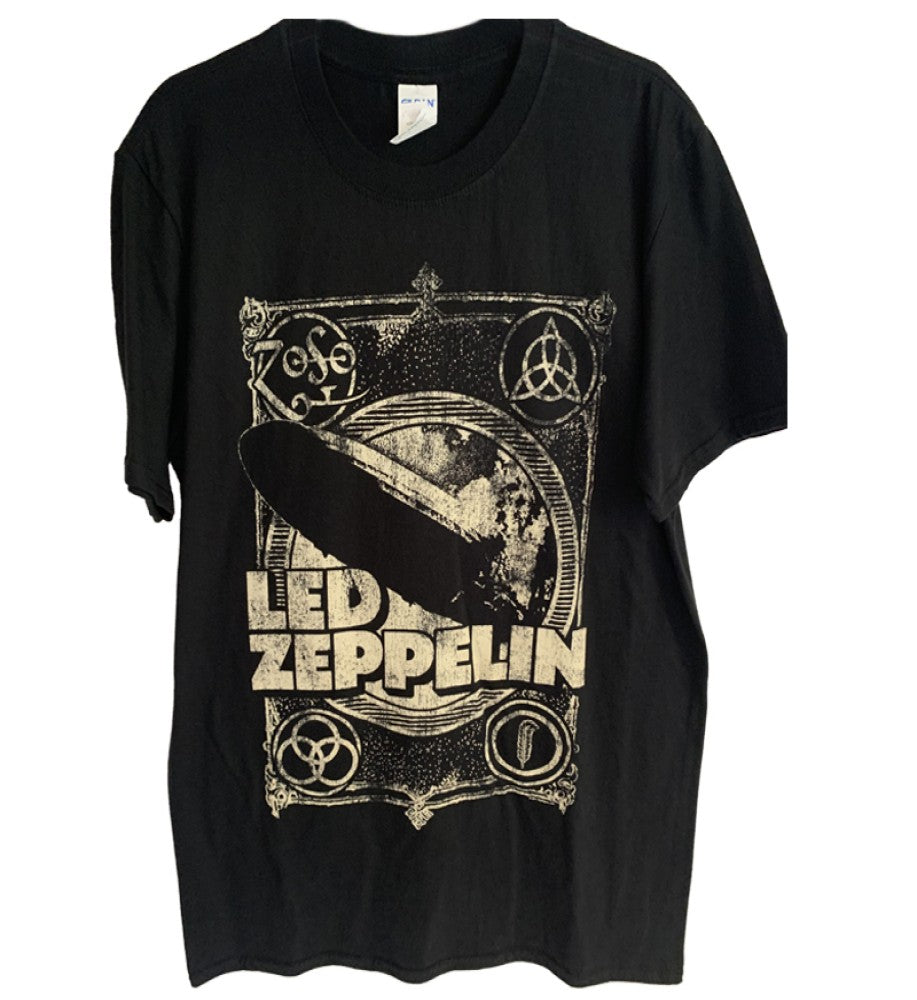 Led Zeppelin - Vintage Print Men's T-Shirt - Black