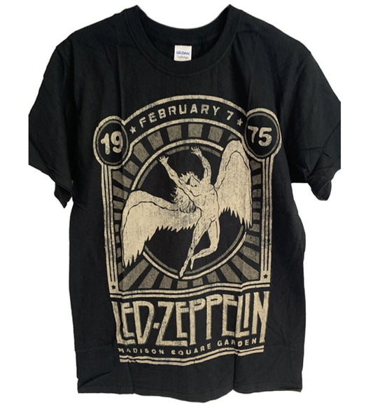 Led Zeppelin Maddison Square Graphic Print Men's T-Shirt Black
