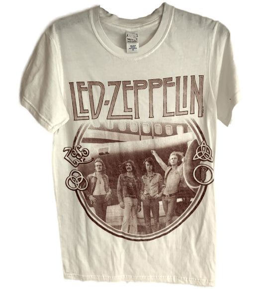 Led Zeppelin Album Photo Men's T-Shirt White