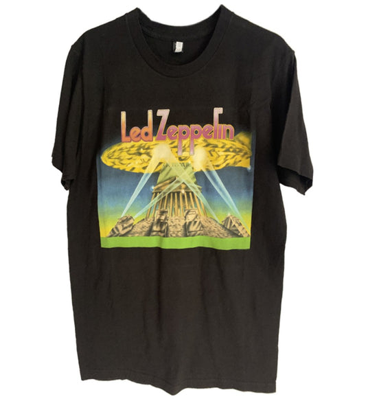 Led Zeppelin - LZ11 Searchlights Men's T-Shirt - Black